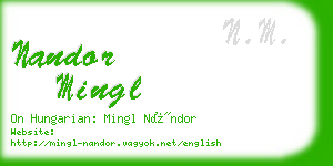 nandor mingl business card